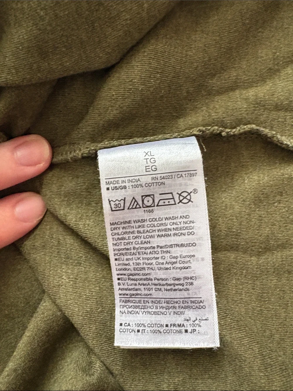 Banana Republic Olive Green Short Sleeve Crew Tee 100% cotton